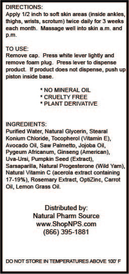 Natural Progesterone Cream for Men